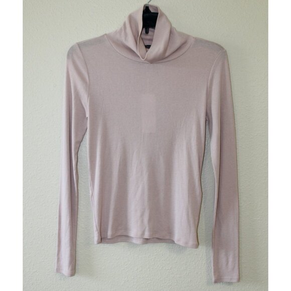Eileen Fisher Womens Opal Cotton Blend Lightweight Turtleneck Top XXS NWT - Picture 1 of 5